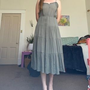 Olive green dress
